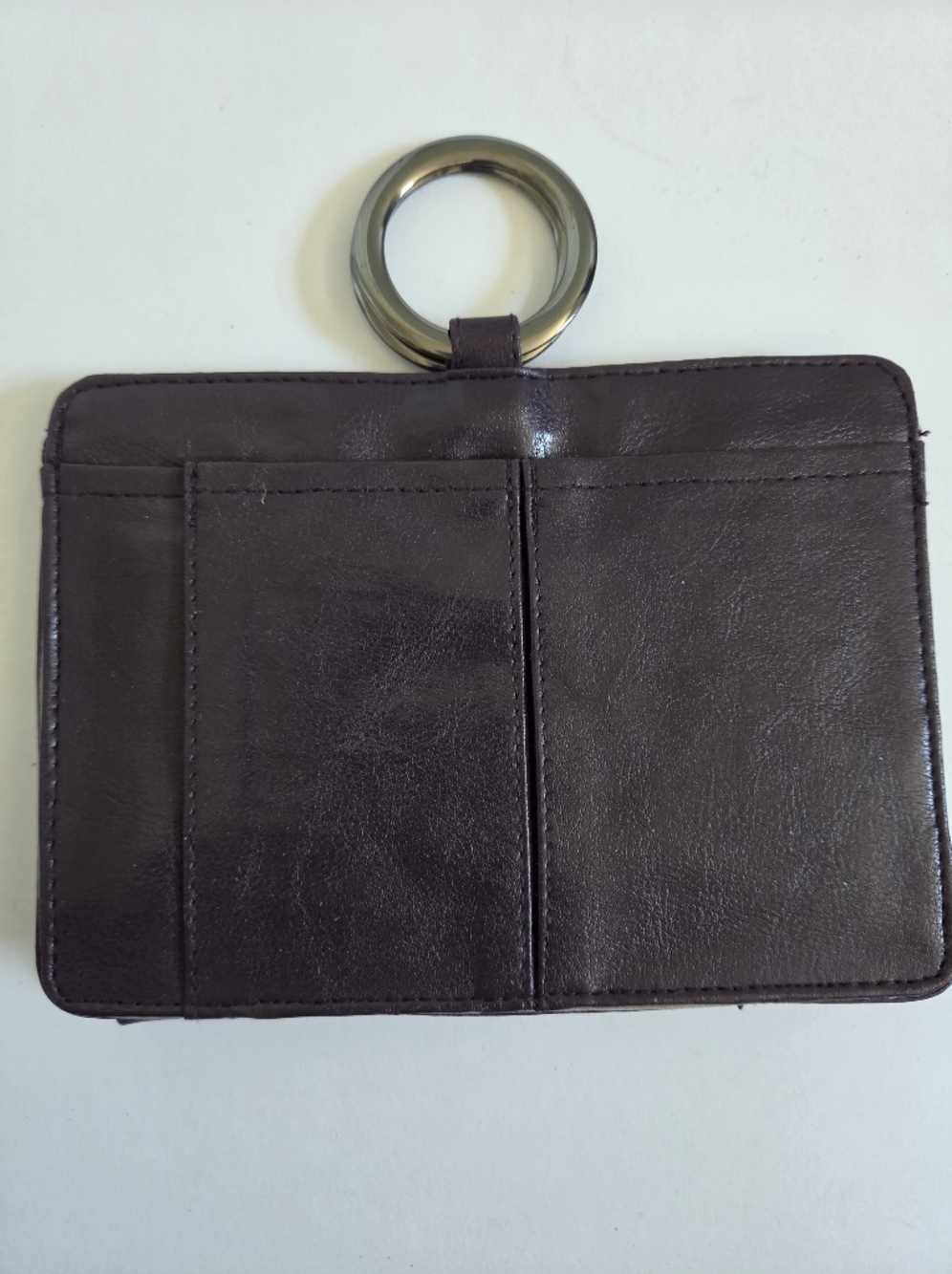 Pouchee plum colored hand purse wallet purse insert card holder purse organizer - Picture 3 of 7